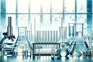 A_cover_image_for_an_article_about_laboratory_glassware