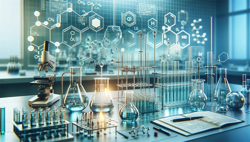 Chemical Synthesis and Analysis in Lab