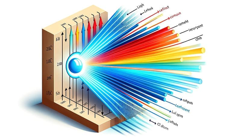 Diagram of Refractive Index Concept