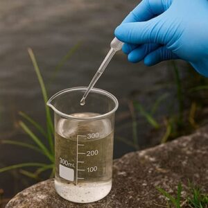 Environmental Water Testing Glass Beaker Analysis